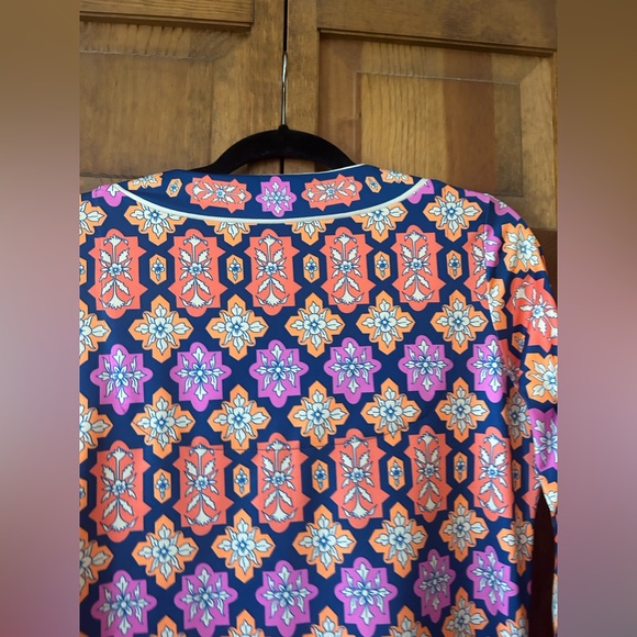 Gretchen Scott Design Women’s Sz S Orange, Pink, & Blue Retro/Mod Inspired Dress - Picture 15 of 16